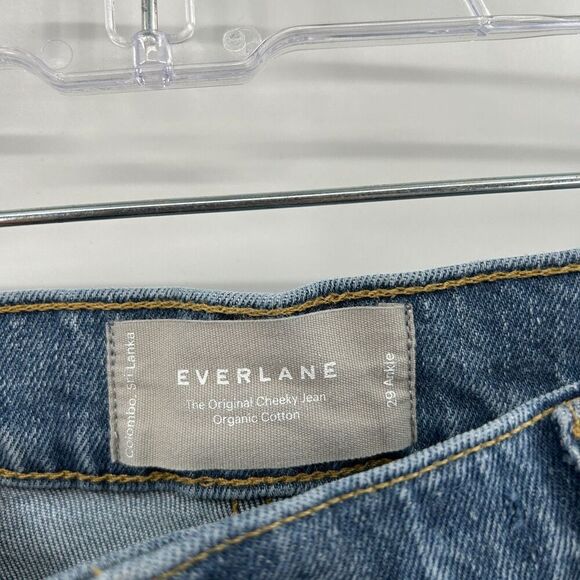 EVERLANE Womens The Original Cheeky Jeans High Rise Organic Cotton Size 29 Ankle - Picture 7 of 8